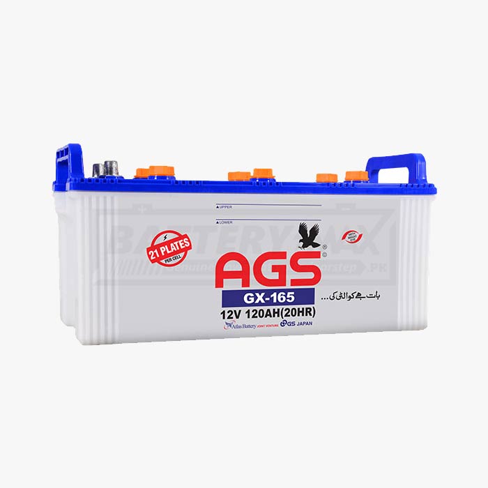 AGS GX-165 Lead Acid Car Battery | 120 Ah | 21PL