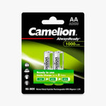 Camelion AlwaysReady Ni-MH AA 1000mAh Rechargeable HR6 NiMH Battery | 2 Pack