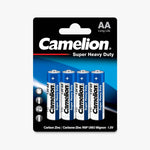 Camelion Blue Super Heavy Duty AA R6 Zinc Carbon Battery | 4 Pack