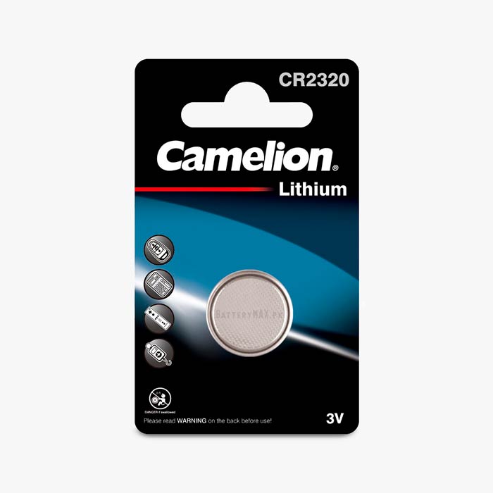 Camelion Button Cell CR2320 Lithium Manganese Dioxide (Li-MnO2) Battery | 1 Pack