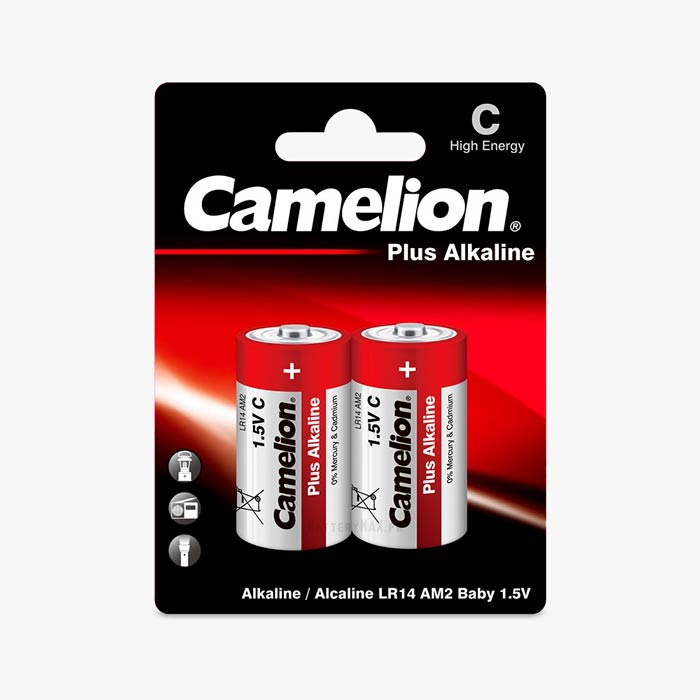 Camelion Plus Alkaline C LR14 Alkaline Battery | 2 Pack
