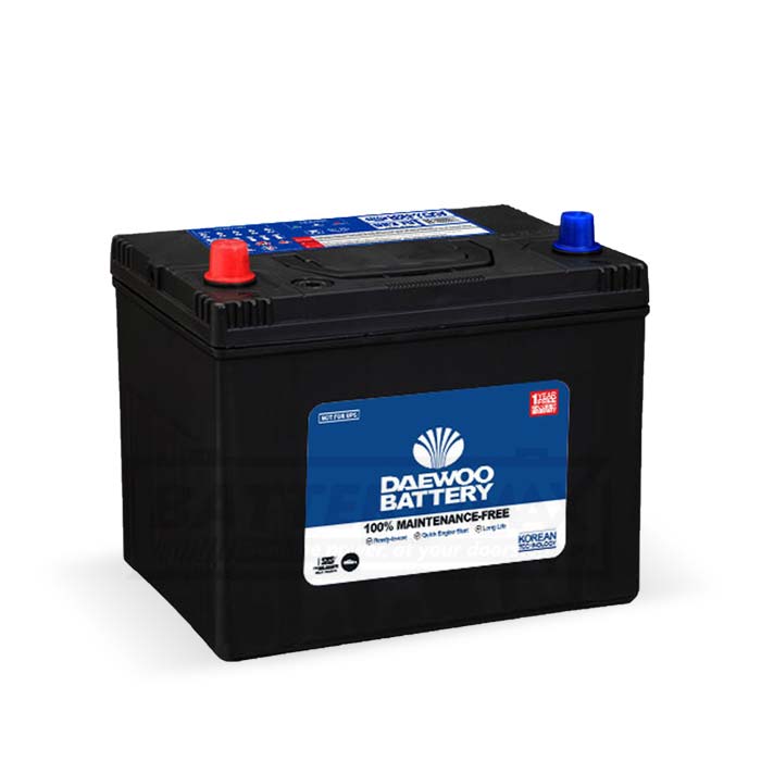 Daewoo DLS-70 Lead Acid Dry Car Battery | 50 Ah | 450CCA