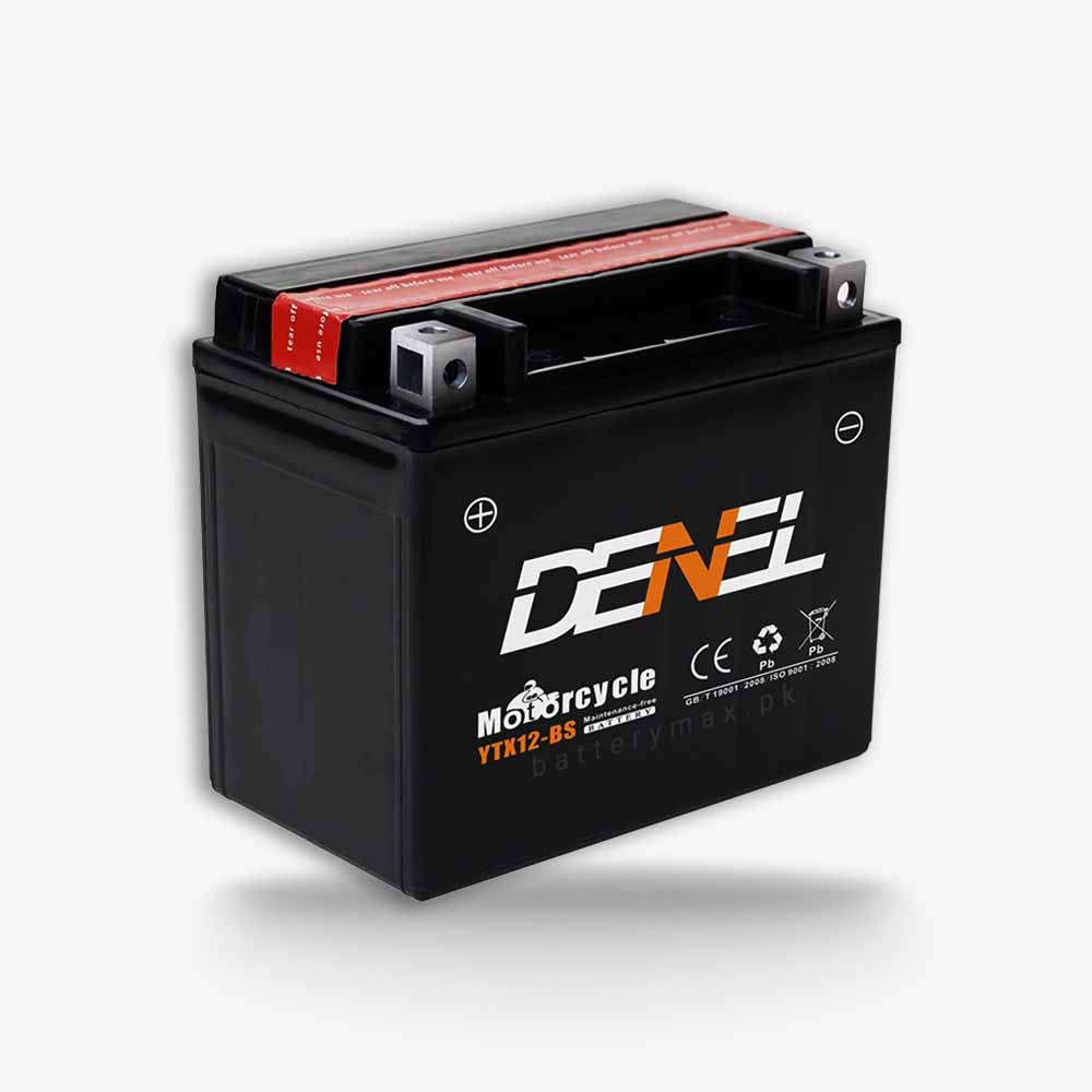 DENEL YTX12-BS Lead Acid Dry Battery | 12 Ah