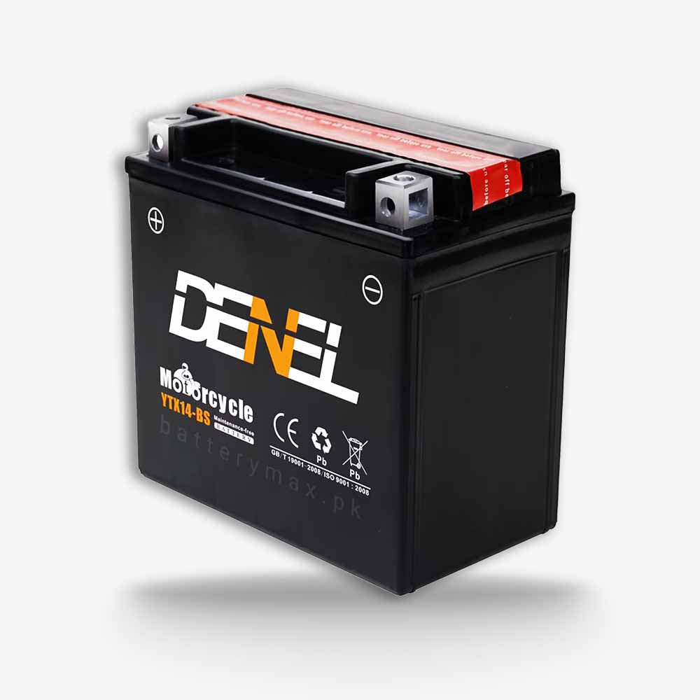DENEL YTX14-BS Lead Acid Dry Battery | 14 Ah