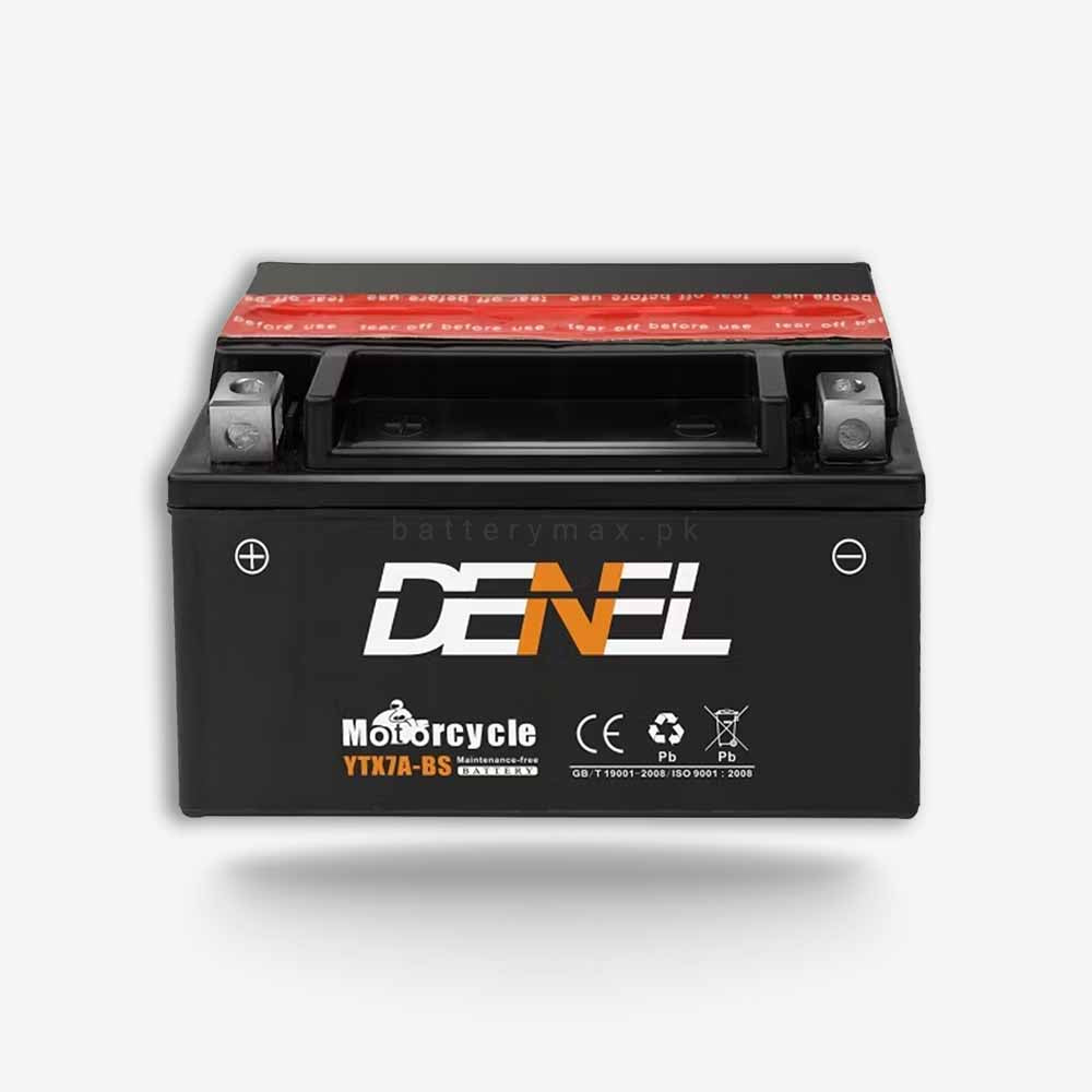 DENEL YTX7A-BS Lead Acid Dry Battery | 9 Ah