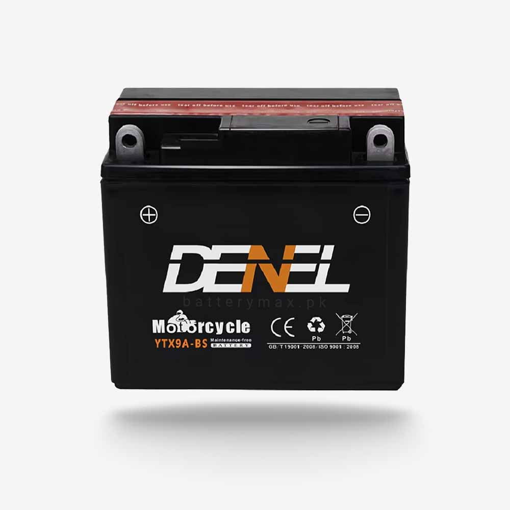 DENEL YTX9A-BS Lead Acid Dry Battery | 10 Ah