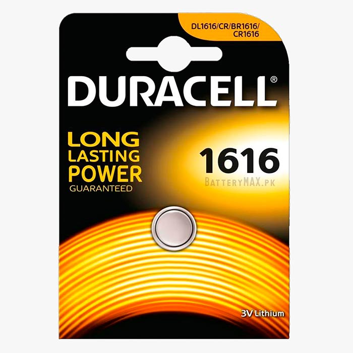 Duracell Button Cell CR1616 Lithium Manganese Dioxide (Li-MnO2) Battery | 1 Pack