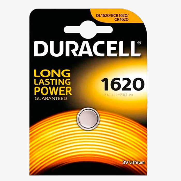 Duracell Button Cell CR1620 Lithium Manganese Dioxide (Li-MnO2) Battery | 1 Pack