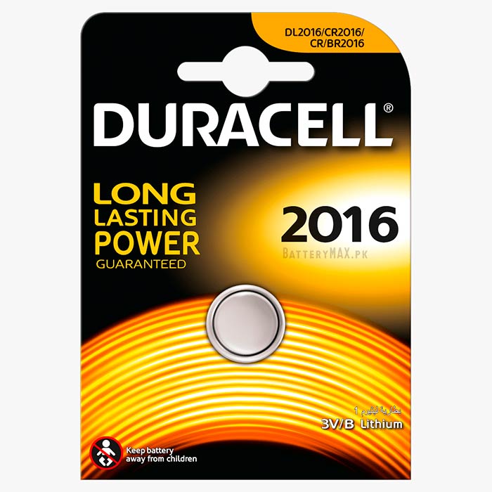 Duracell Button Cell CR2016 Lithium Manganese Dioxide (Li-MnO2) Battery | 1 Pack