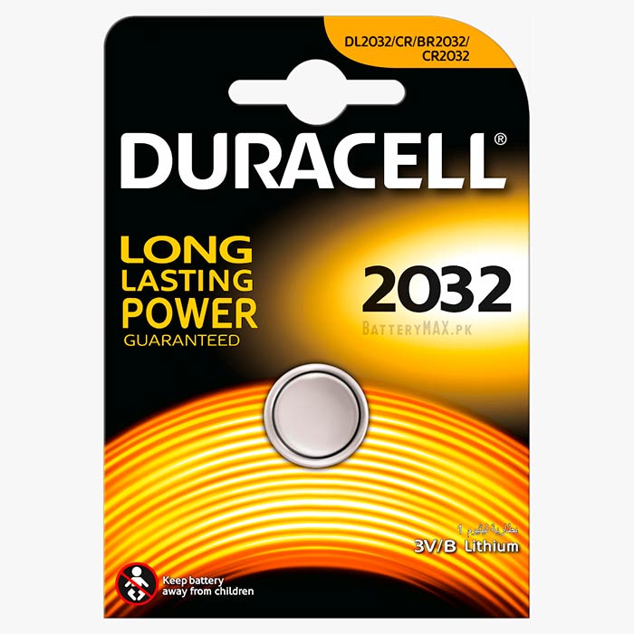 Duracell Button Cell CR2032 Lithium Manganese Dioxide (Li-MnO2) Battery | 1 Pack
