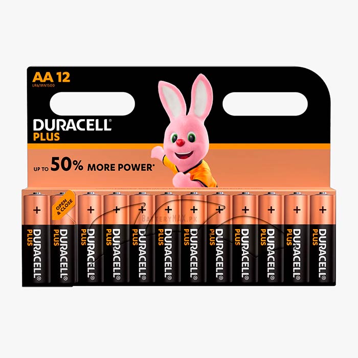 Duracell Plus AA LR6 Alkaline Battery | 12 Pack