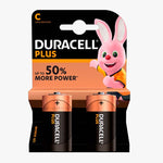 Duracell Plus C LR14 Alkaline Battery | 2 Pack