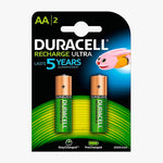 Duracell Recharge Ultra AA 2500mAh Rechargeable HR6 NiMH Battery | 2 Pack