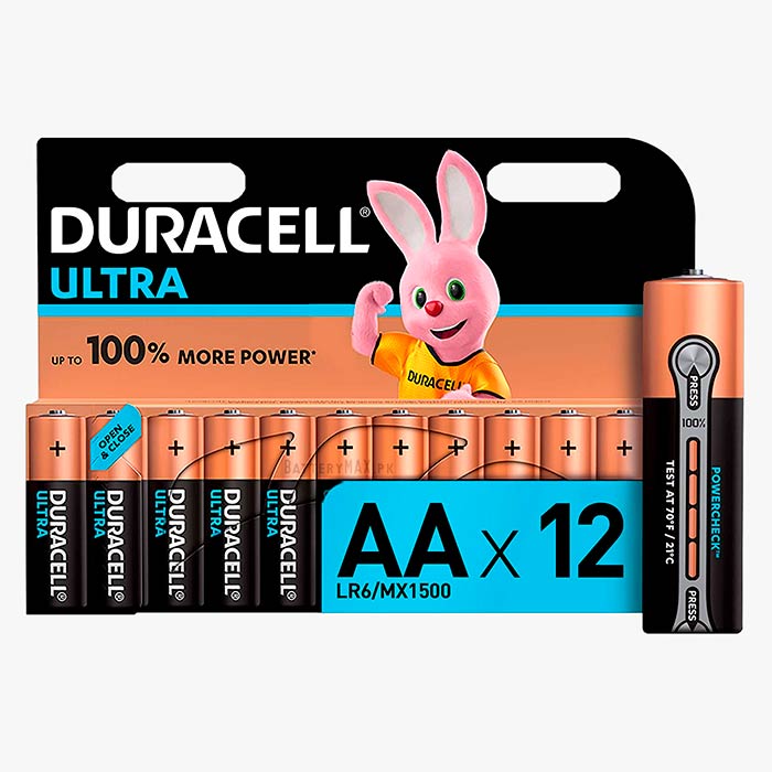 Duracell Ultra AA LR6 Alkaline Battery | 12 Pack