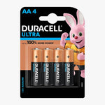 Duracell Ultra AA LR6 Alkaline Battery | 4 Pack