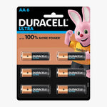 Duracell Ultra AA LR6 Alkaline Battery | 6 Pack