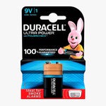 Duracell Ultra Power 9V PP3 6LR61 Alkaline Battery | 1 Pack