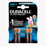 Duracell Ultra Power AAA LR03 Alkaline Battery | 4 Pack