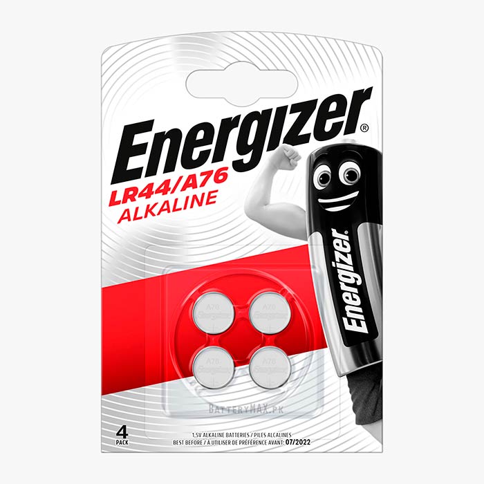 Energizer Button Cell A76 LR44 Alkaline Battery | 4 Pack