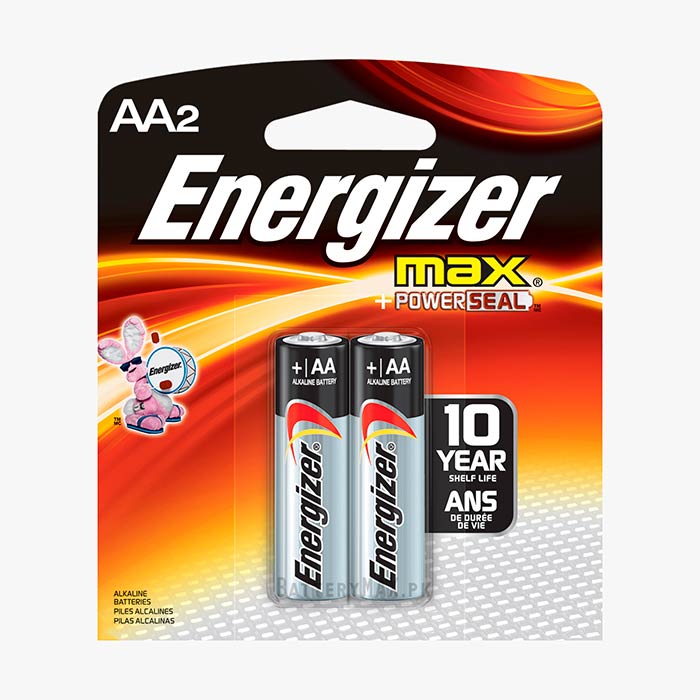Energizer Max AA LR6 Alkaline Battery | 2 Pack