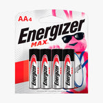 Energizer Max AA LR6 Alkaline Battery | 4 Pack