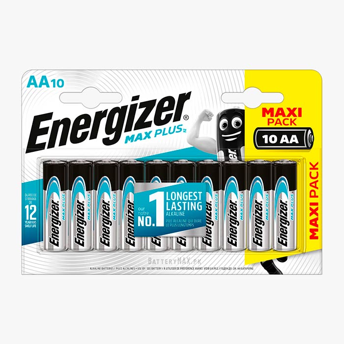 Energizer Max Plus AA LR6 Alkaline Battery | 10 Pack