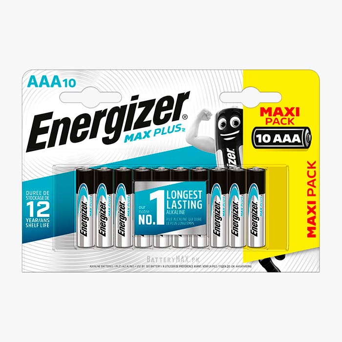 Energizer Max Plus AAA LR03 Alkaline Battery | 10 Pack
