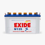 EXIDE N135 Lead Acid Car Battery | 100 Ah | 17PL