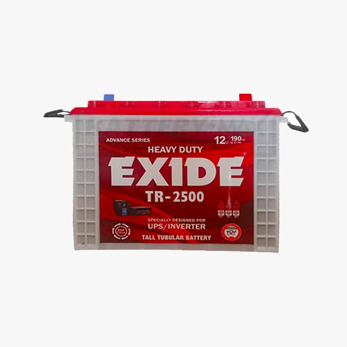 EXIDE TR-2500 Deep Cycle Lead Acid Tubular UPS & Solar Battery | 230 Ah | 7PL