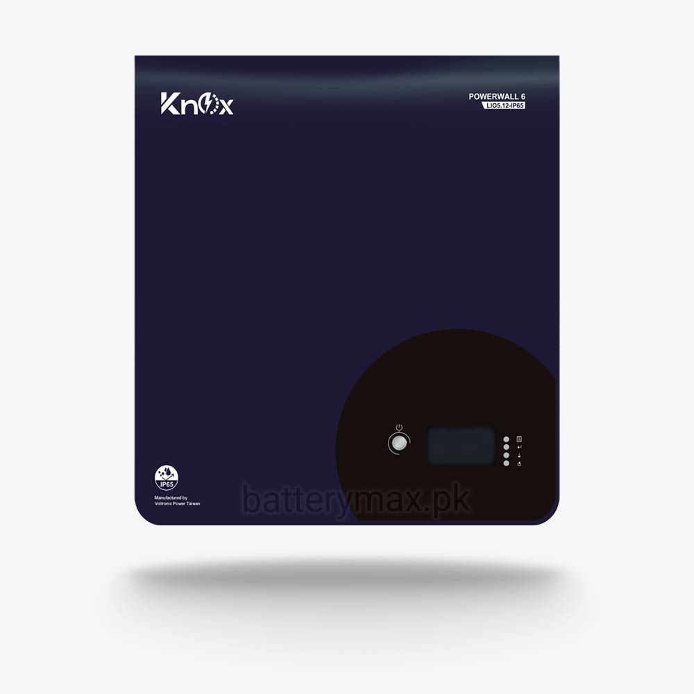 Knox LIO5.12-IP65 51.2V 100Ah 5.1kWh Lithium Iron Phosphate LiFePO4 (LFP) UPS and Solar Lithium Battery