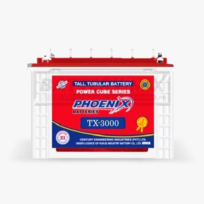 Phoenix TX-3000 Deep Cycle Lead Acid Tubular UPS & Solar Battery | 245 Ah | 7PL