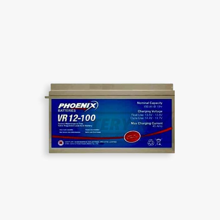 Phoenix VR12-100 VRLA Deep Cycle Lead Acid Dry UPS & Solar Battery | 100 Ah