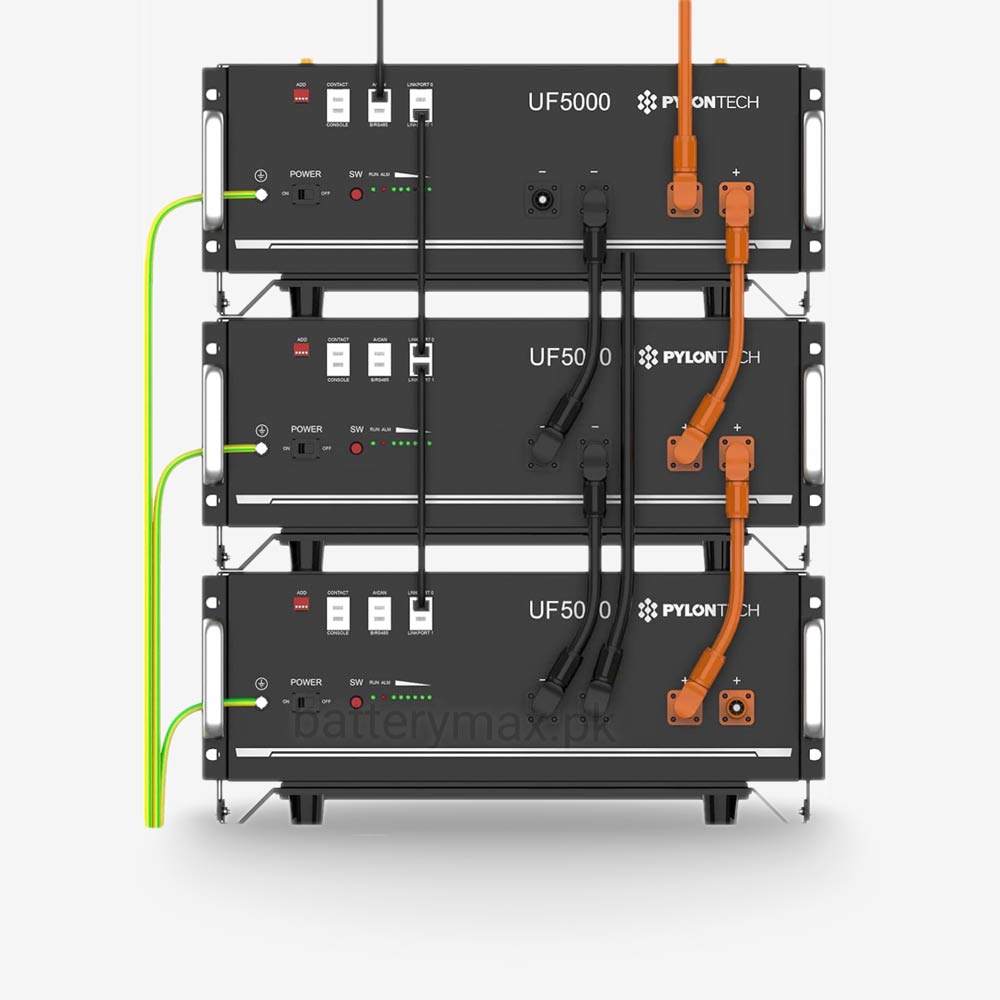 Pylontech UF5000 51.2V 100Ah 5.1kWh Lithium Iron Phosphate LiFePO4 (LFP) UPS and Solar Lithium Battery