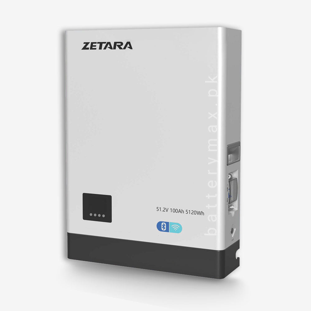 Zetara IP65 51.2V 100Ah (5.1kWh) Lithium Battery