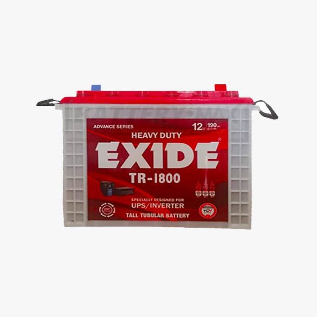 EXIDE TR-1800 Deep Cycle Lead Acid Unsealed Tubular UPS & Solar Battery