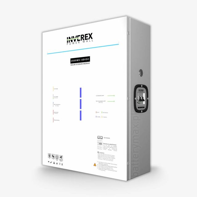 Inverex 48V-4500WH 48V 100Ah 4.8kWh Supercapacitor UPS and Solar Supercapacitor Battery