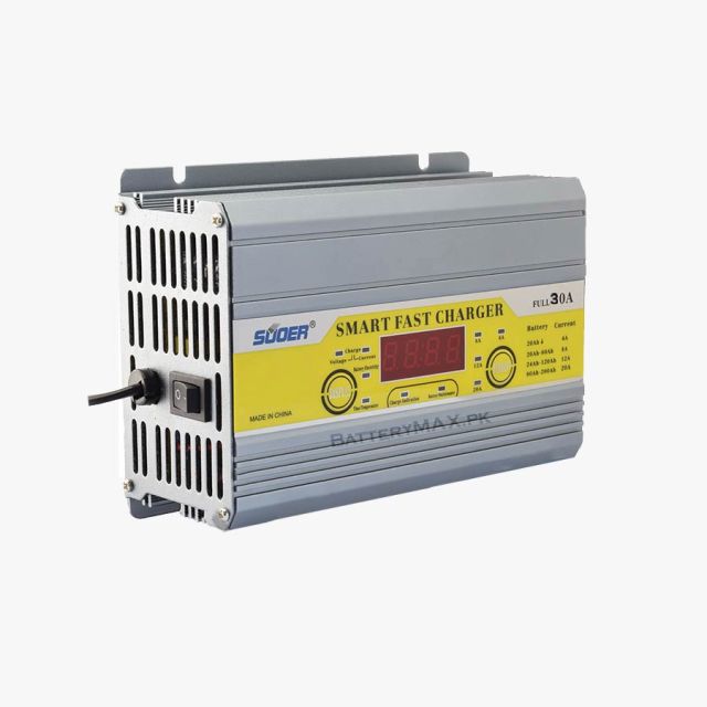 SUOER Lead Acid Digital Car Battery Charger MH1230A | 30 AMPS