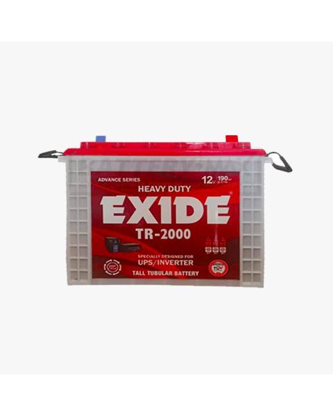 EXIDE TR-2000 Deep Cycle Lead Acid Unsealed Tubular UPS & Solar Battery