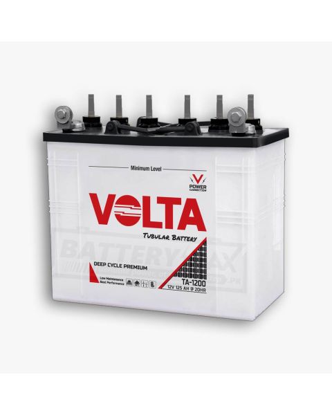 Volta TA-1200 Deep Cycle Lead Acid Unsealed Tubular UPS & Solar Battery