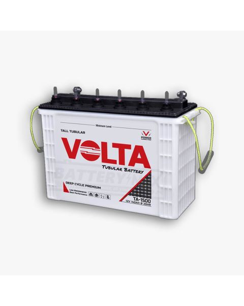 Volta TA-1500 Deep Cycle Lead Acid Unsealed Tubular UPS & Solar Battery