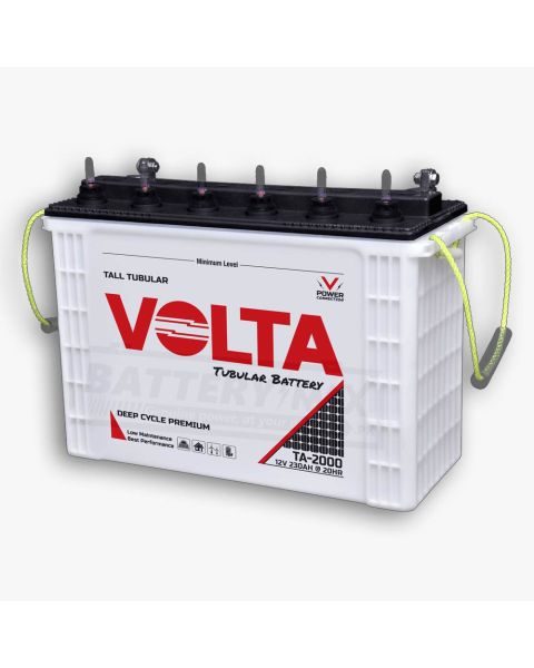 Volta TA-2000 Deep Cycle Lead Acid Unsealed Tubular UPS & Solar Battery