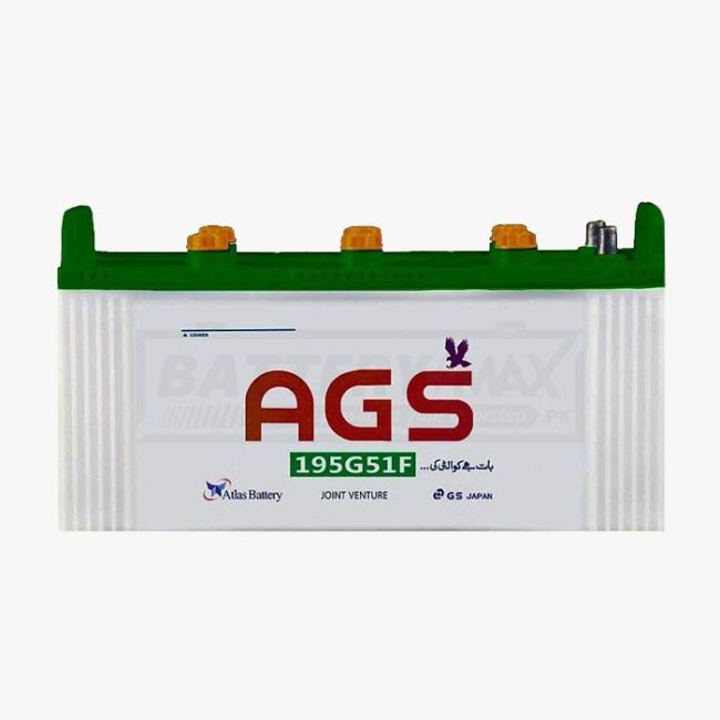AGS 195G51F Lead Acid Unsealed Car Battery
