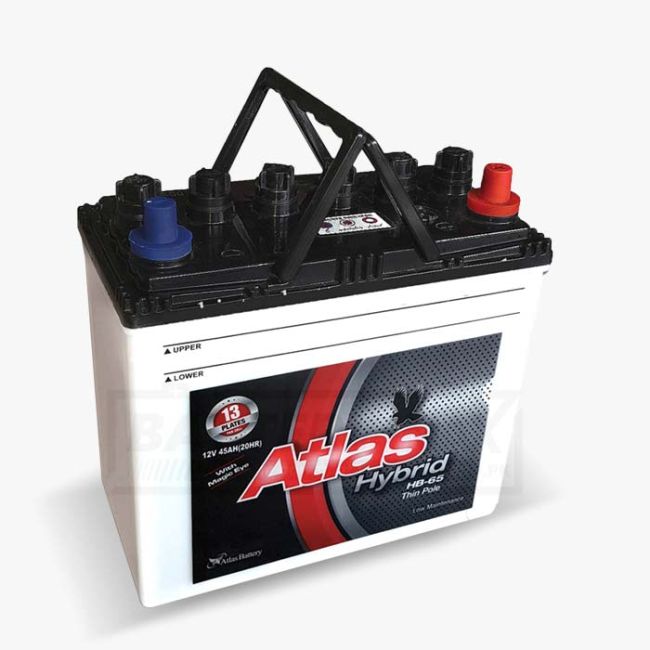 AGS Atlas Hybrid HB-65 Unsealed Lead Acid Battery for Car and UPS