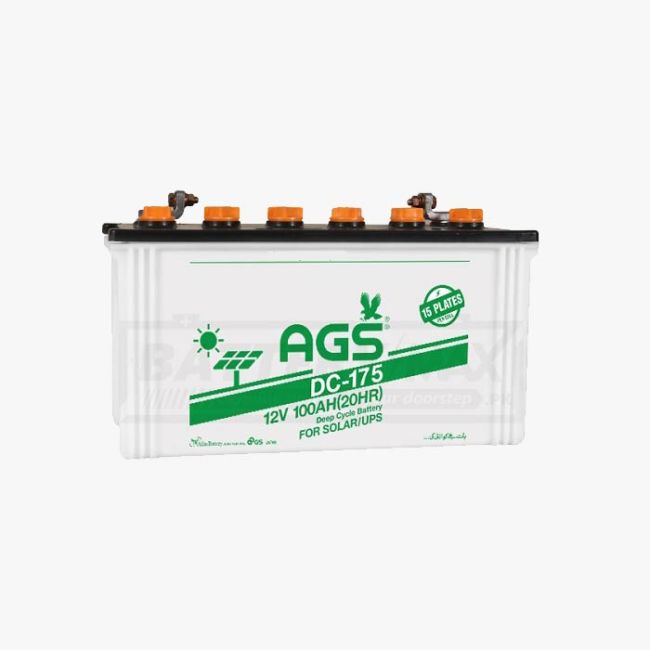 AGS DC-175 Deep Cycle Lead Acid Unsealed UPS & Solar Battery