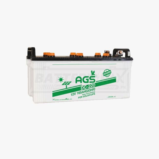 AGS DC-220 Deep Cycle Lead Acid Unsealed UPS & Solar Battery