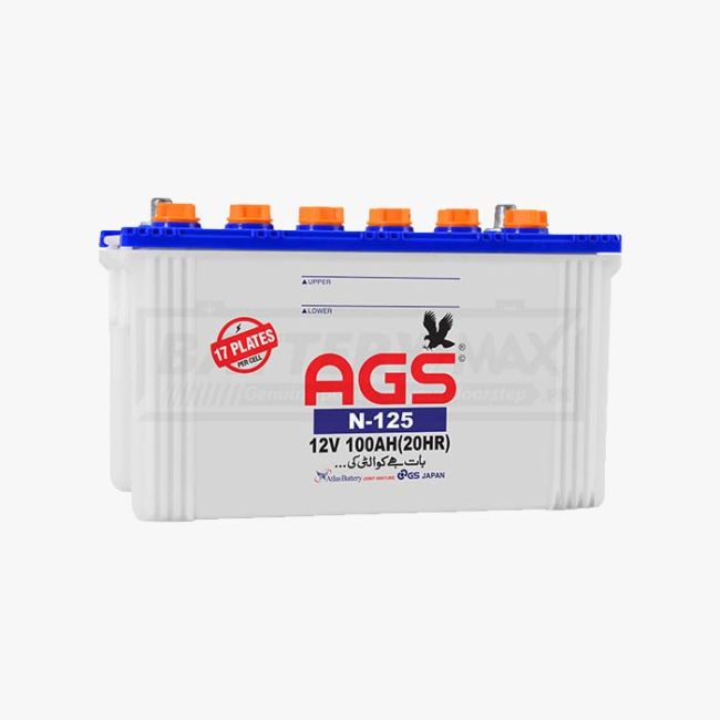 AGS N125 Lead Acid Unsealed Car Battery