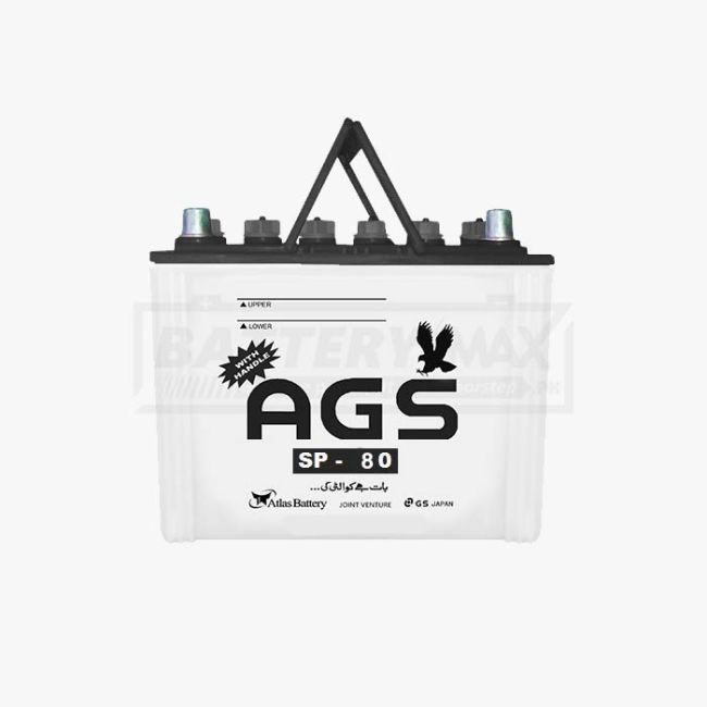 AGS SP-80 Lead Acid Unsealed Car Battery