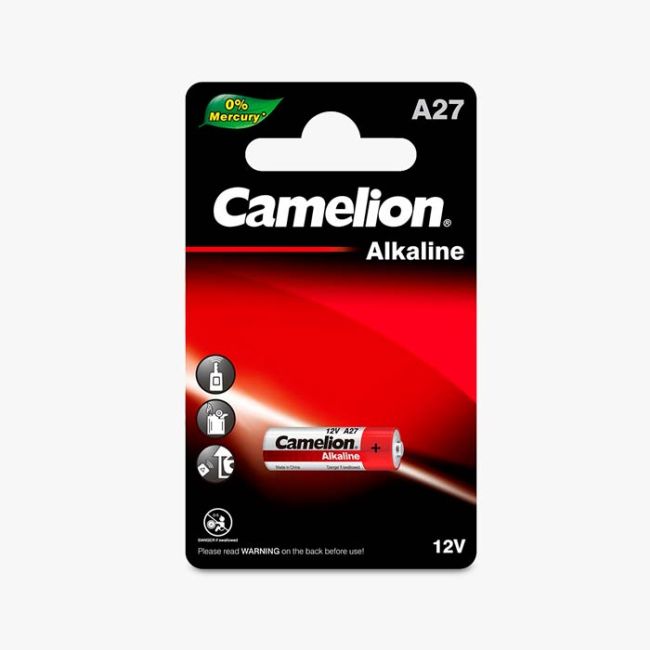 Camelion Alkaline High Volt A27 12V Battery | 1 Pack