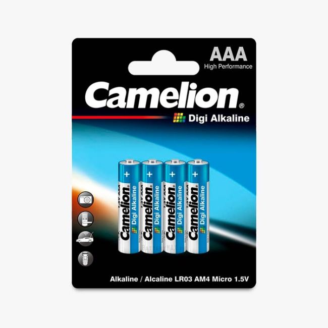Camelion Digi Alkaline AAA Battery LR03 | 4 Pack