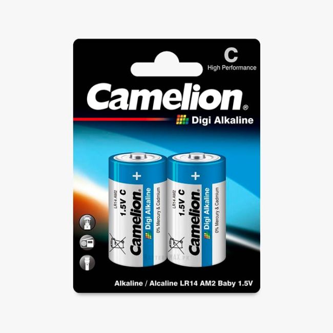 Camelion Digi Alkaline C Battery LR14 | 2 Pack